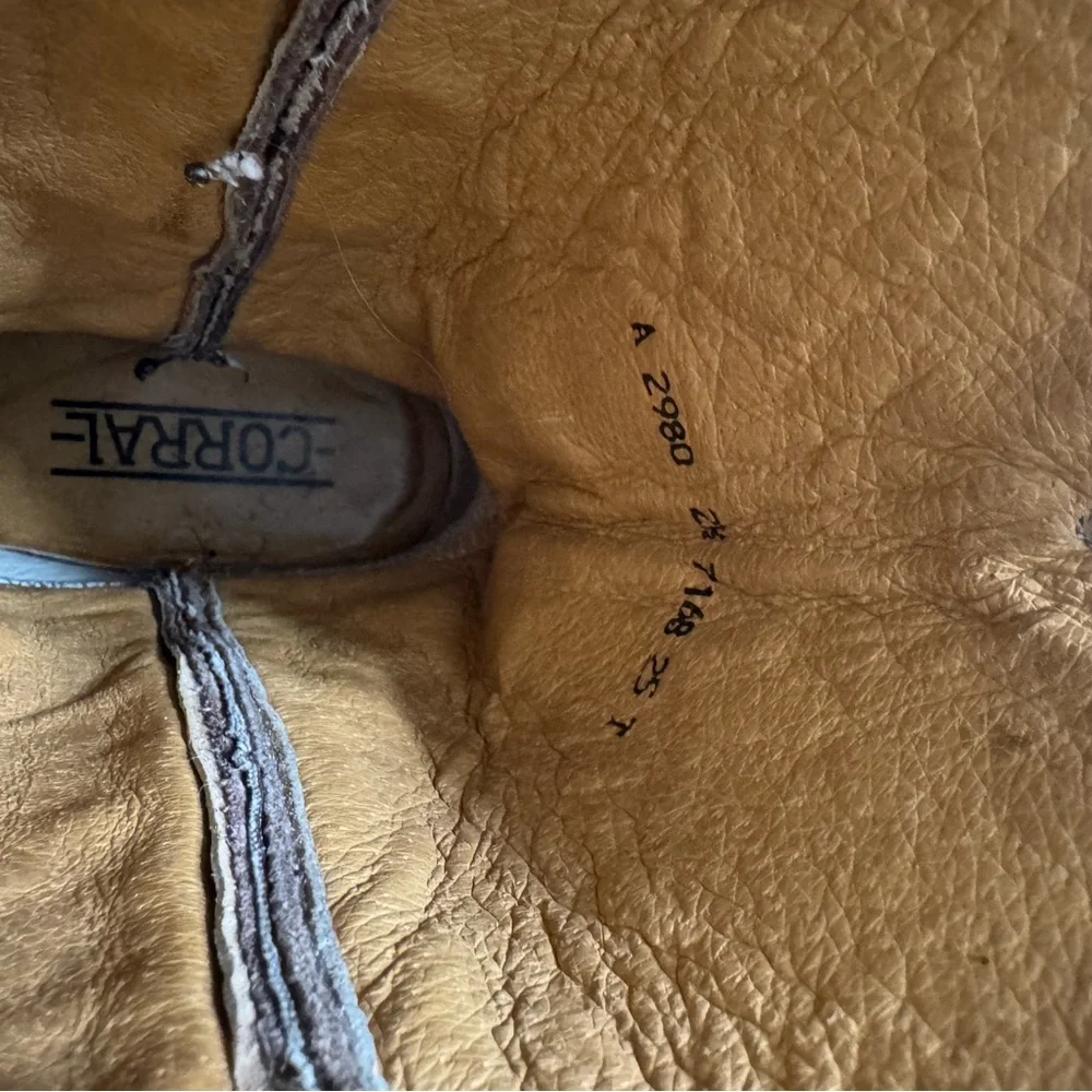 Kids Brown Embroidered Cowboy Boots